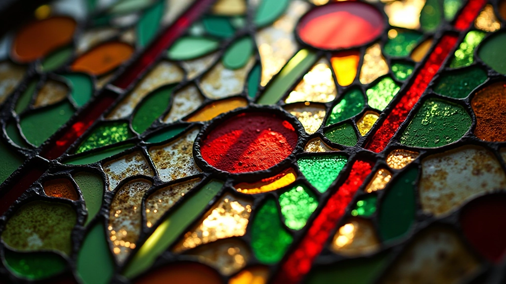 Advanced stained glass panel with lead came framework