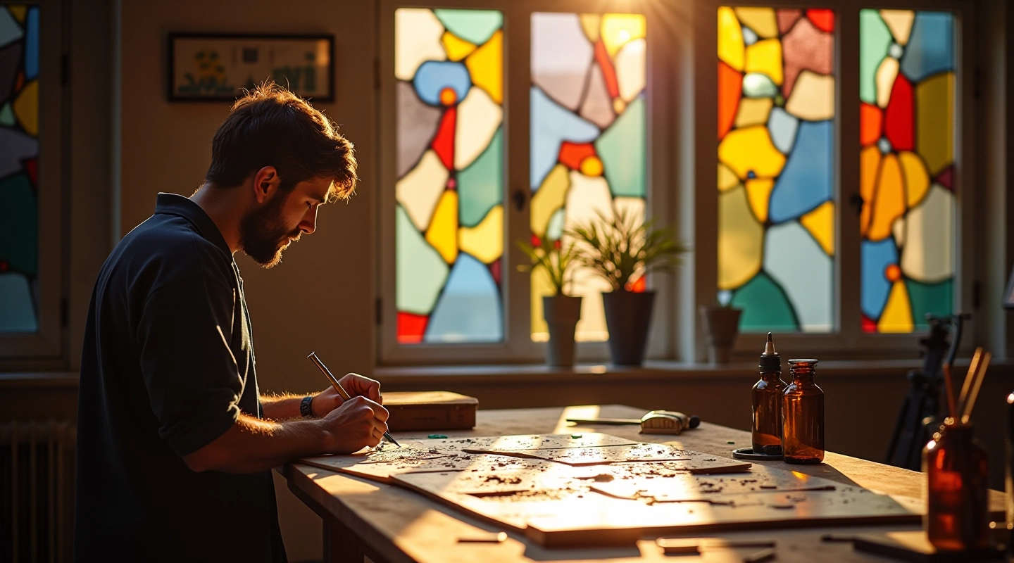 solvmark s.r.o. stained glass crafting workshop studio in Prague
